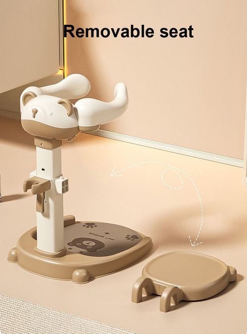 Children's Bathing Device Adjustable Bathing Stand for Home Use Anti-Slip Baby Potty Wash Basin