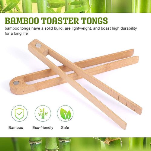 Bamboo Toaster Tongs