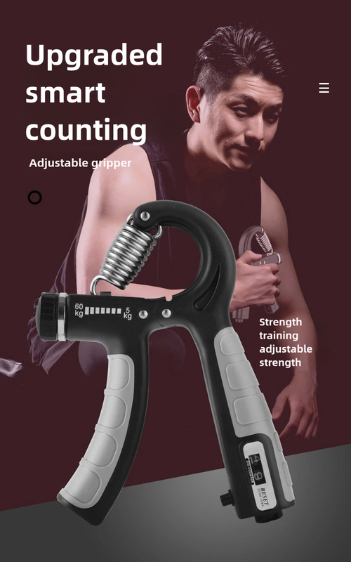 Hand Grip Trainer Gripper Strengthener Adjustable Gym Wrist Strength Exerciser Fitness Equipment Adjustable and Countable Grip