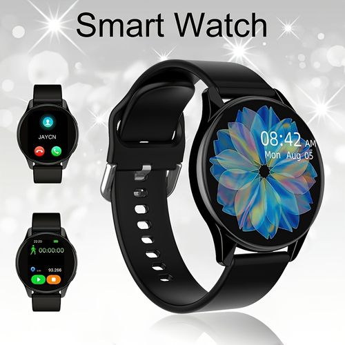 TiLECC T2pro Heart Rate And Blood Pressure Monitoring Circular Smart Watch
