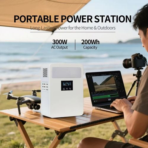TiLECC Portable Power Station 200wh Up To 600W Output for Home Backup & Outdoor