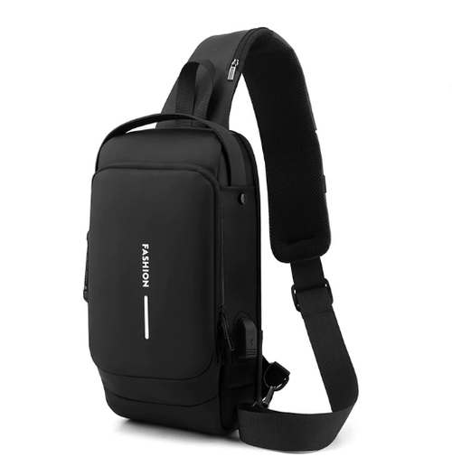 High-quality Durable Fashion Men's Chest Bag Custom Crossbody Bag Rechargeable Bag