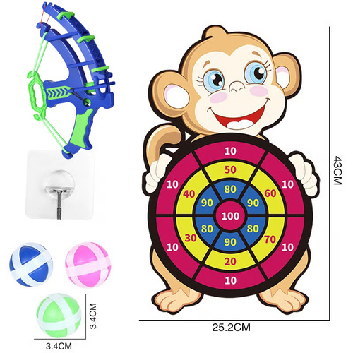 Outdoor Sports Game Set - Slingshot Target & Sticky Ball Dartboard