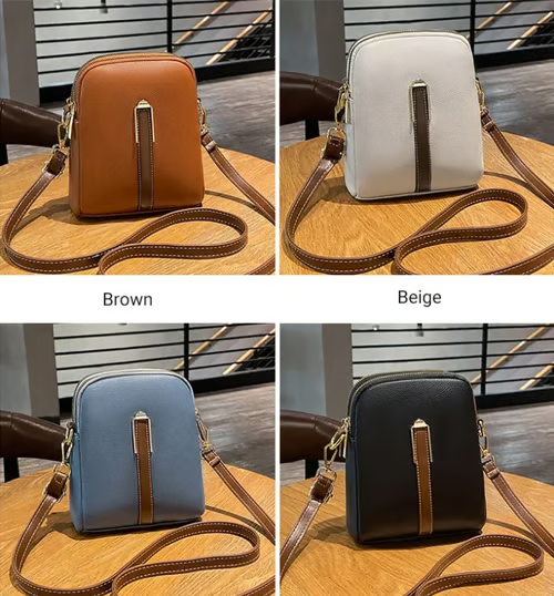 （49% OFF）New lychee grain leather phone bag