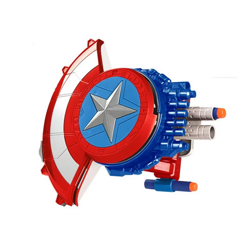 WqCaptain of the US Soft Bomb Shield, Soft Bomb Gun, Ejection Launcher, Toy, Children's Boy,