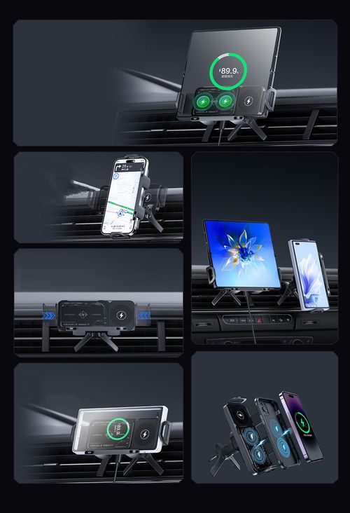 Car Phone Holder Stand Mobile Phone Metal Sturdy Magnetic Rotation Universal