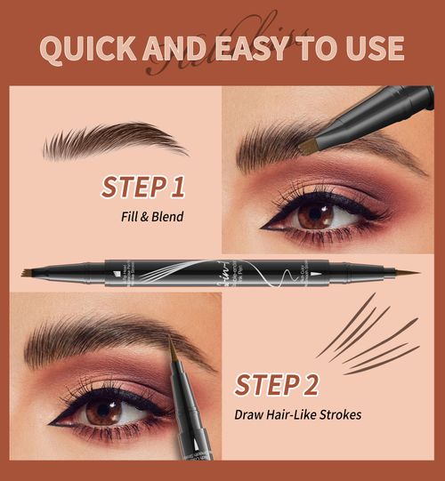Define your brows in seconds! Our black eyebrow pencil glides smoothly, stays all day waterproof natural. Elevate your look, grab yours now!