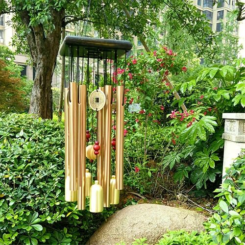 Elegant Bronze Wind Chime with Durable Aluminum Tubes – Great for Home & Garden Decor