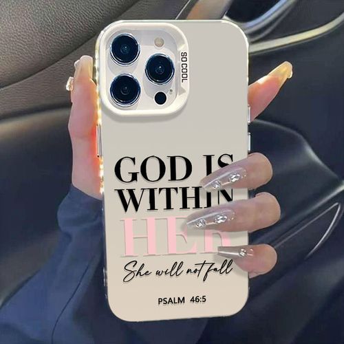 Colorful Silver Case with Alphabet - Euro-American High-End Trendy, Precise Fit for iPhone 16 Series, Stylish Daily Use