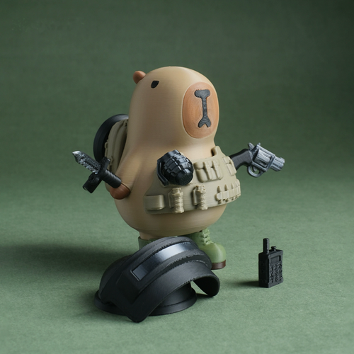 Mini Capybara 3D-Printed Kids-Specific Toy