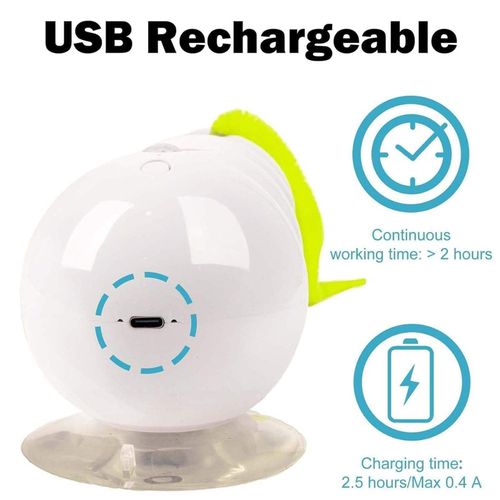 New Style Worm-Shaped Smart Moving Interactive Cat Toy - With Suction Cup & Movable Fluffy Cat Tail