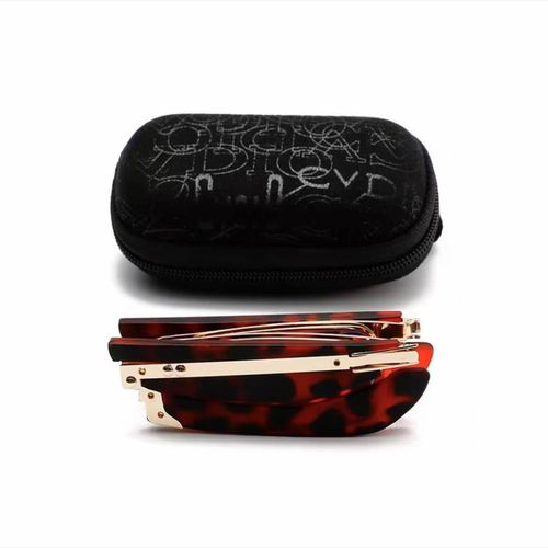 100 Degrees Reading Glasses (Presbyopia-Specific) - Foldable Compact Style, Blue Light Blocking & Ultra-Portable for On-the-Go Use