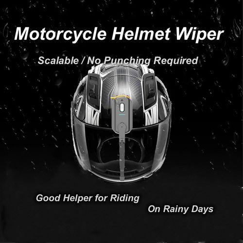 New-Style Universal Rechargeable Electric Windshield Wipers for Motorcycles & Motorcycle Helmets, 800mA