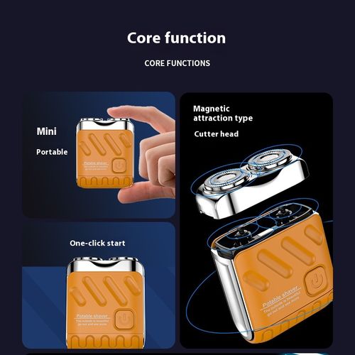 🎁Portable Rotary Dual Ring Electric Shaver