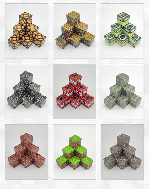 Magnetic Building Blocks: 166 Blocks + 8 Figures + 8 Weapons