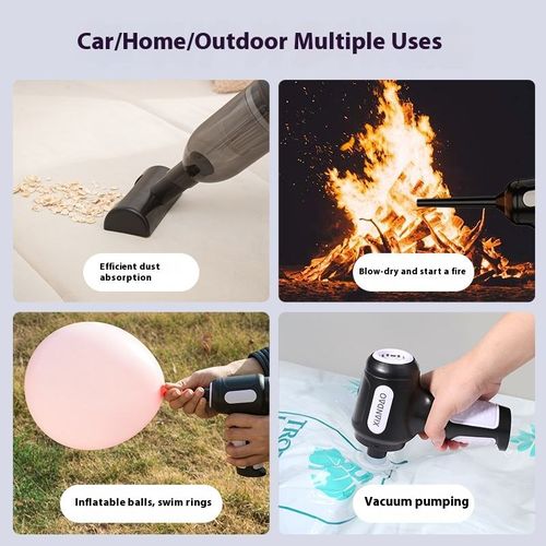 2-in-1 Suction & Blowing Mini Portable Car Vacuum Cleaner - Compact Size, Convenient to Store, Perfect for Tidying Car Seats & Gaps