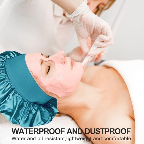 Hot-selling 3-piece set (red, black, blue): satin and silk sleep caps, silk headbands, and double-layered satin shower caps. Wide, stretchy, large-sized design fits well—perfect for sleep and shower!