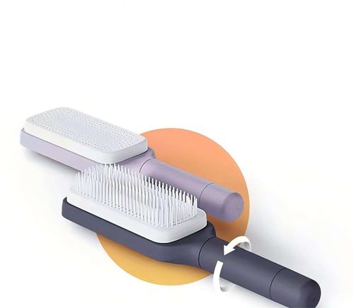 Rotating, Lifting & Telescoping Hair Comb for Women with One-Click Cleaning, Massage, Air Cushion Airbag, Anti-Static & Hair-Smoothing Functions