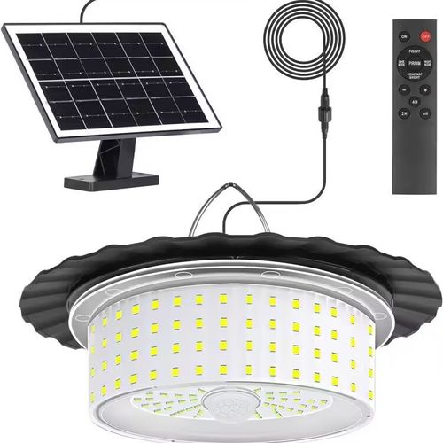 224-LED Solar Pendant Light with Moving Sensor