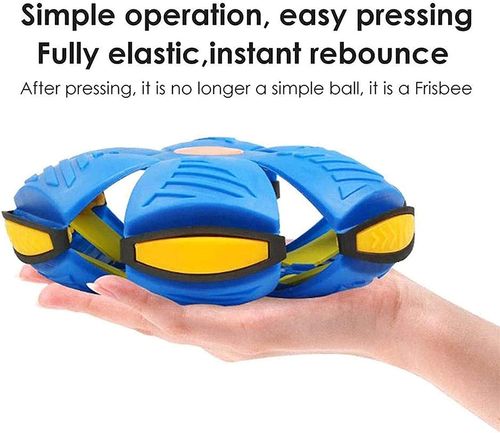 Blue Magic UFO Decompression Ball! Outdoor parent-child interactive toy—step on to transform, bounce back with elasticity. Relieves stress, ideal for kids & families to enjoy fun together!
