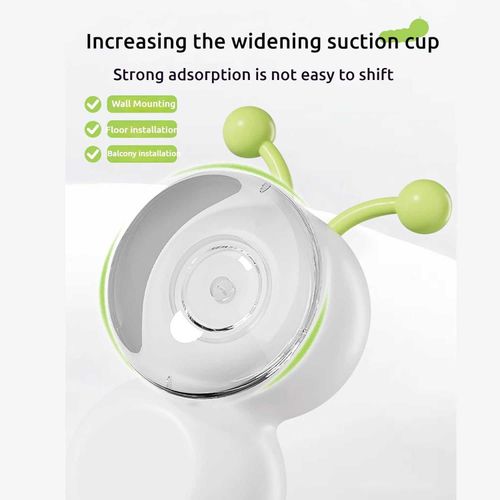 New Style Worm-Shaped Smart Moving Interactive Cat Toy - With Suction Cup & Movable Fluffy Cat Tail