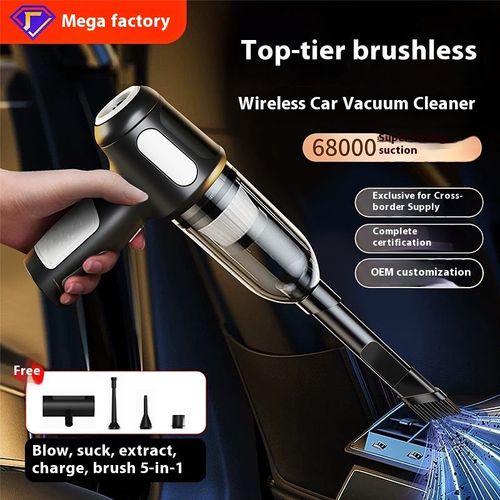 2-in-1 Suction & Blowing Mini Portable Car Vacuum Cleaner - Compact Size, Convenient to Store, Perfect for Tidying Car Seats & Gaps