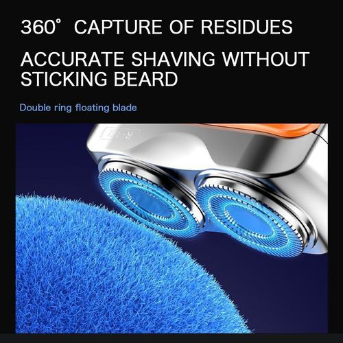 🎁Portable Rotary Dual Ring Electric Shaver