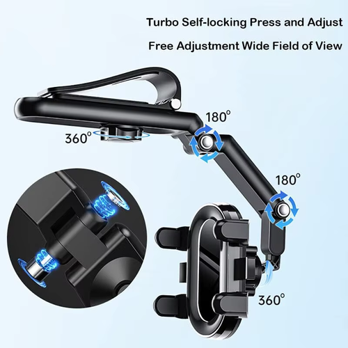 No more shaky phone! This car phone mount is easy to install, holds tight. Perfect for GPS & calls—safe driving starts here