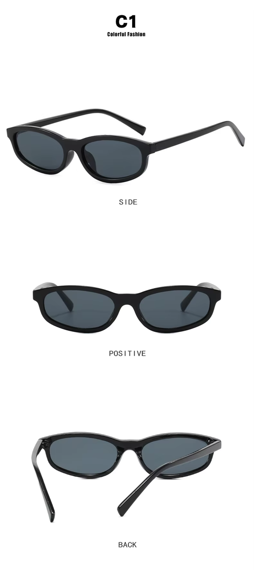2025 New Small Frame Stylish Sunglasses INS Influencer Same Style, Slimming Effect for Round Faces, Luxury-Level Aesthetic, Trendy UV Protective Shades
