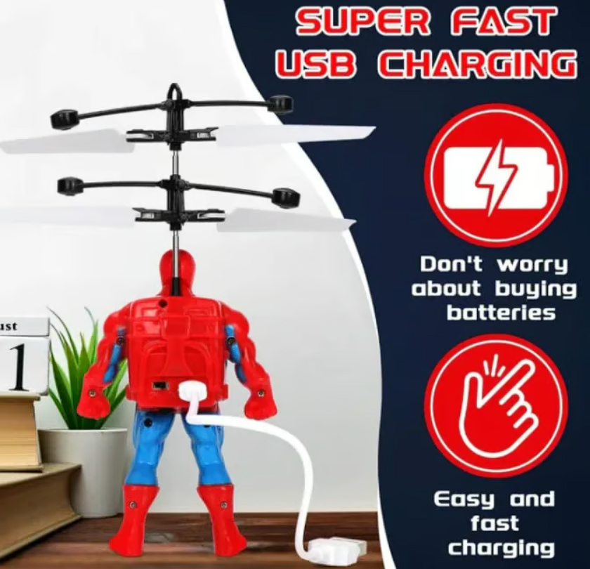 Hero-Themed Hand Sensor Flying Aircraft