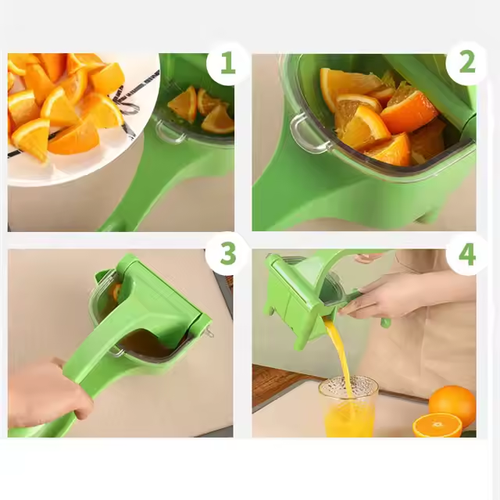 Creative household portable multi-functional handheld manual fruit juicer