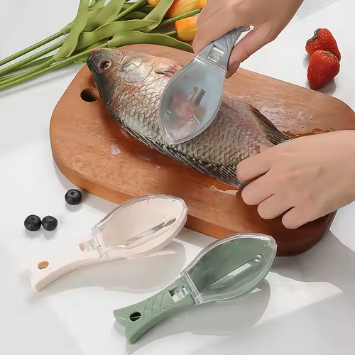 High-efficiency manual fish scale spatula for household kitchens and seafood kitchenware