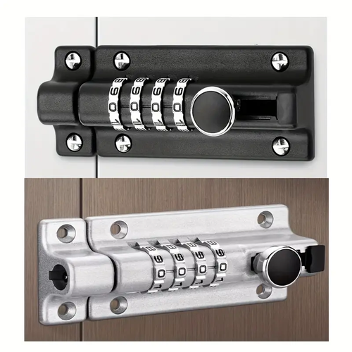 🎯Password plug lock for gate latch, waterproof and rust-proof, outdoor door hook, wooden door security and anti-theft password lock