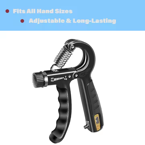 Adjustable resistance grip strength booster