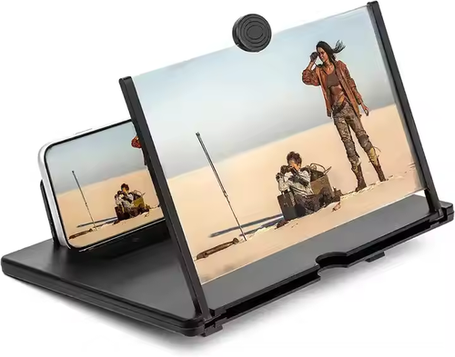The latest portable mobile phone screen zoom amplifier, 12-inch mobile phone screen magnifying glass, provides clearer magnification and better eye protection