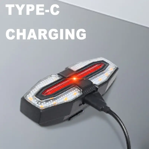 😏Safe bicycle tail light, solar bicycle tail light with 5 lighting modes, solar and USB charging, high-brightness night riding warning light, suitable for night riding, walking, camping, and outdoor activities.
