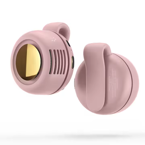 The newly launched fashionable portable mini fan, outdoor collar clip, 360-degree adjustable, rotatable color mini fan, and cute pocket fan