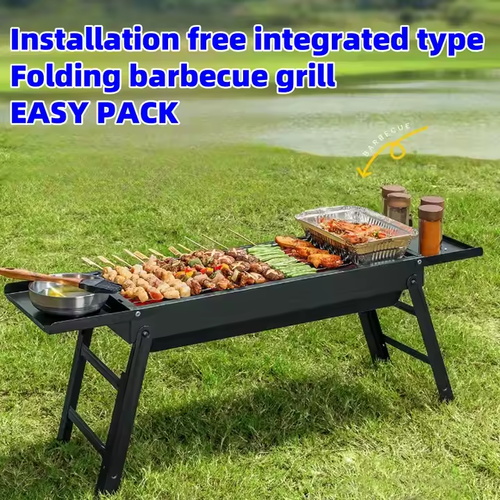 New portable folding barbecue grills, household barbecue grills, outdoor barbecue tools