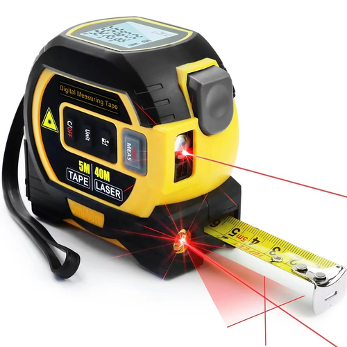 😀3-in-1 Laser Rangefinder - 40 meters  130 feet Digital Measuring Instrument - Tape Measure Rangefinder - Area and Volume Measuring Tools - Laser Rangefinder