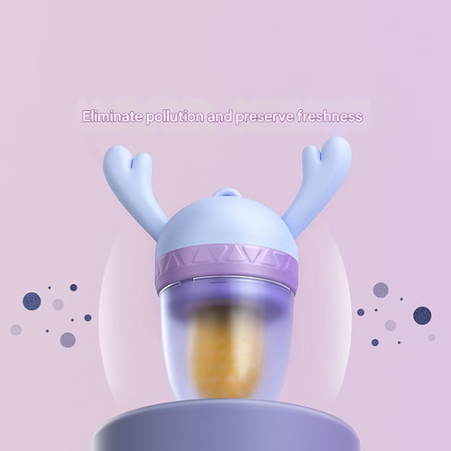 Baby Antler Bite Fun Complementary food teething gel pacifier, fruit and vegetable silicone pacifier, food-grade all-in-one🍇🍌🍉