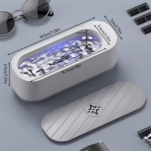 🎯Multi-functional electric ultrasonic cleaning machine, high-frequency vibration deep cleaning, mini convenient eyewear and jewelry cleaning machine
