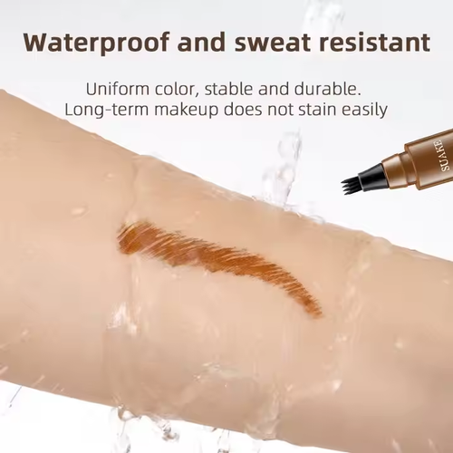 Durable, professional and detailed sketching liquid eyebrow pencil, 3d eyebrow pencil, waterproof 4-pointed eyebrow pencil