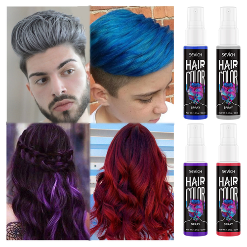 Washable instant multi-color fashionable hair dye spray for temporary coloring. It does not damage the hair or the scalp. One-time hair dyeing.😍