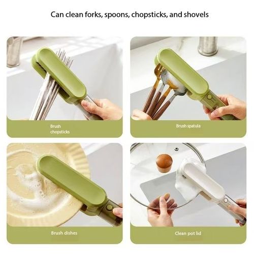 😃Multi-functional 4-in-1 cleaning and dust removal brush blade set with combined functions for kitchen cleaning brush