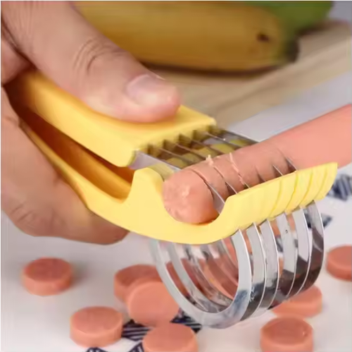 Household kitchen tools, portable manual cucumber and vegetable chopper, banana and ham slicer, cooking tools