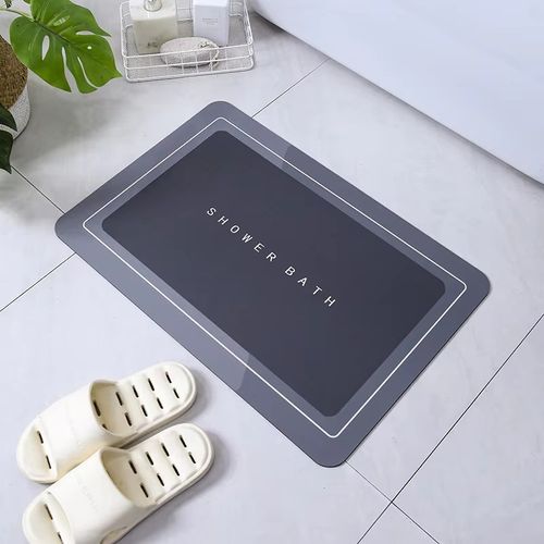 Water-absorbing bathroom bath mat, anti-slip shower carpet, quick-drying bath mat, kitchen entrance door mat, household floor bathtub carpet