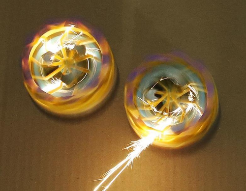 New products are on the market - exploding children's toy gyroscopes, agitated gyroscopes, and restless gyroscopes.