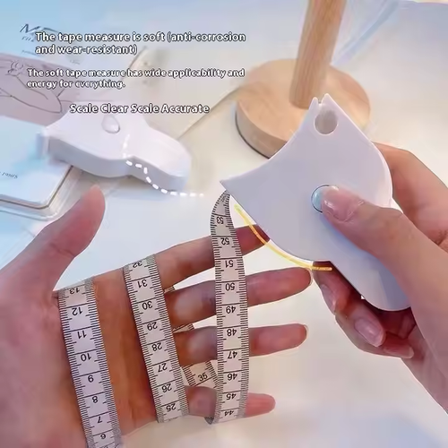 The high-precision soft fitness measuring scale automatically measures the body - waist, hips, arms, legs and abdomen