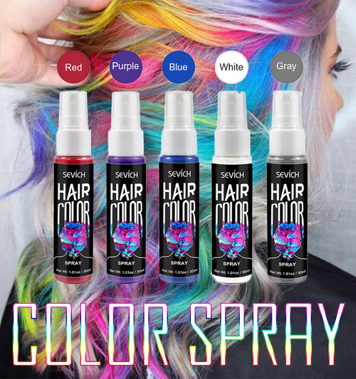 Washable instant multi-color fashionable hair dye spray for temporary coloring. It does not damage the hair or the scalp. One-time hair dyeing.😍