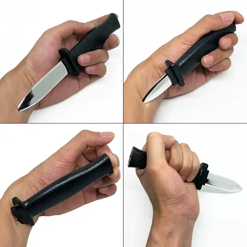 Contraction knife, prank trick, scary dagger, magic prop, funny toy, stress-relieving telescopic knife, plastic safety material